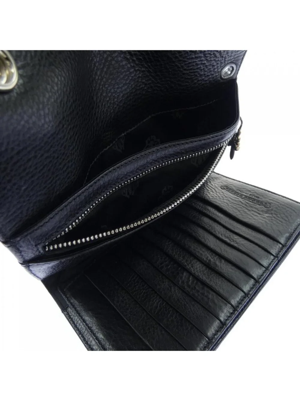 Chrome Hearts Wave Cross Btn Button 304 Wallet